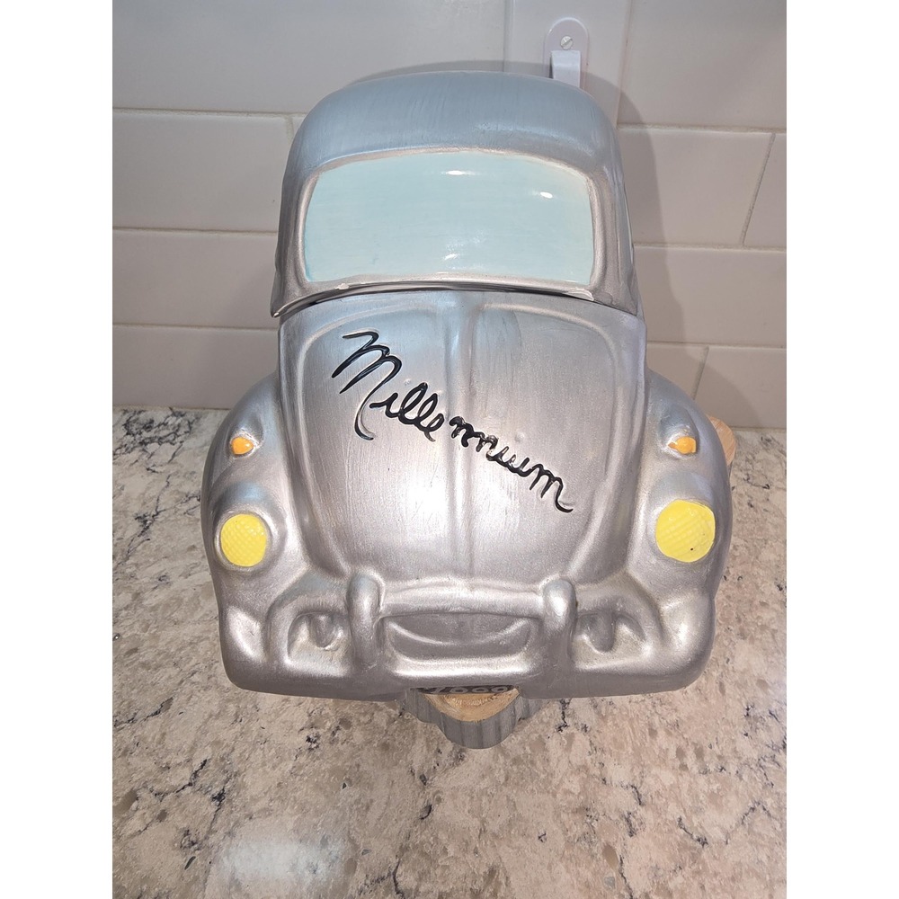 Vintage 1999 VW Millennium Edition Volkswagen Beetle / Bug Cookie Jar by Lotus